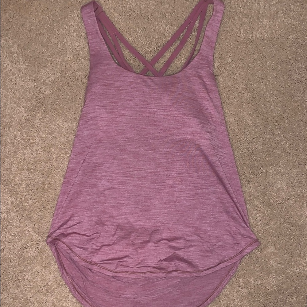 Lululemon Pink Built-In Bra Tank